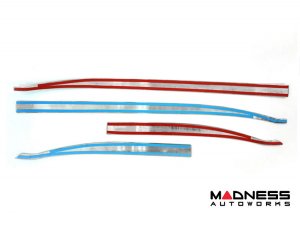 Jeep Renegade Door Trim - Lower Side Molding Kit - Dark Chrome Steel